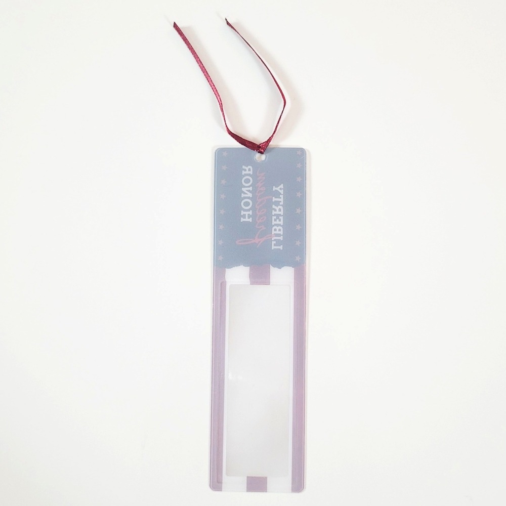 Vintage Y2K Patriotic Magnifying Bookmark- ribbon tassel - Liberty Freedom Honor - Picture 3 of 12
